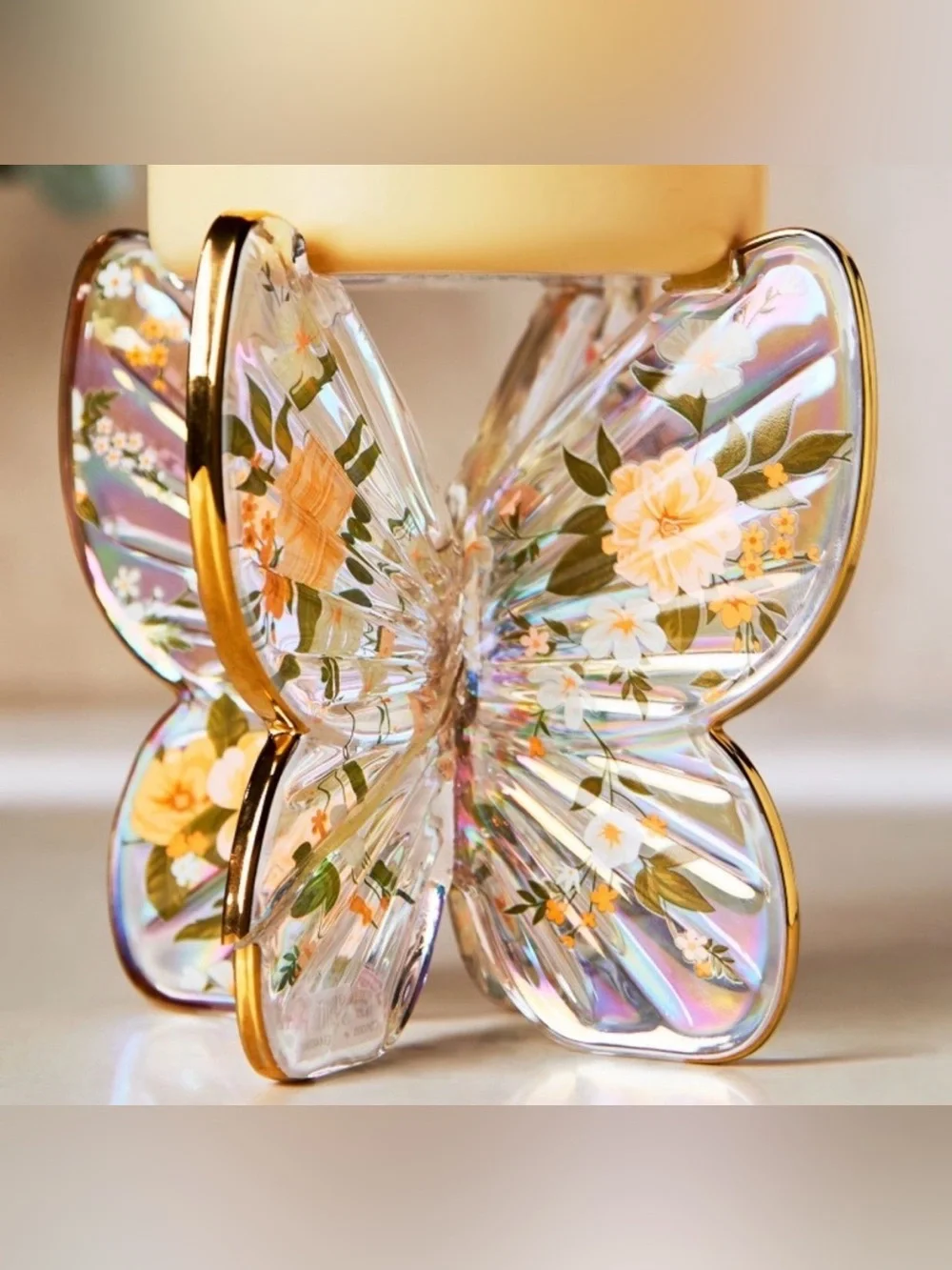 Butterfly candle holder